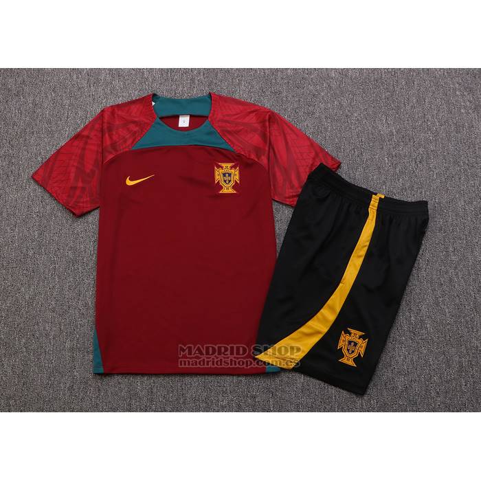 Chandal del Portugal Manga Corta 2022-2023 Rojo - Pantalon Corto